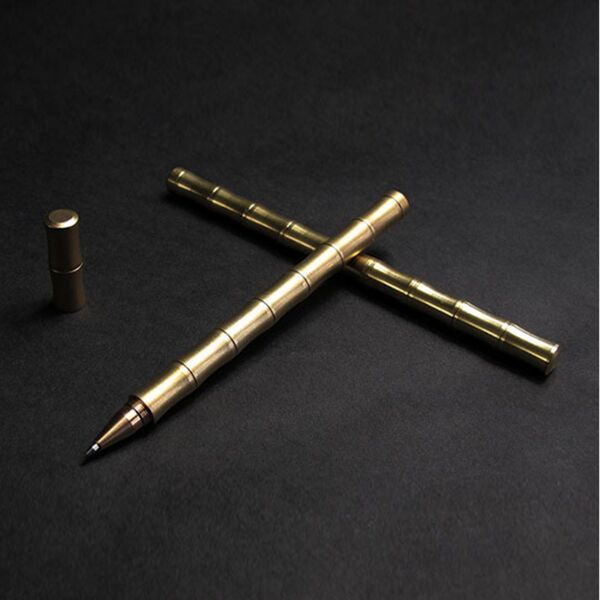 New Marker Tactical Pen Self Defense Gel Pen Copper Metal Handmade Brass Favorite Neutral Marker Out Tool