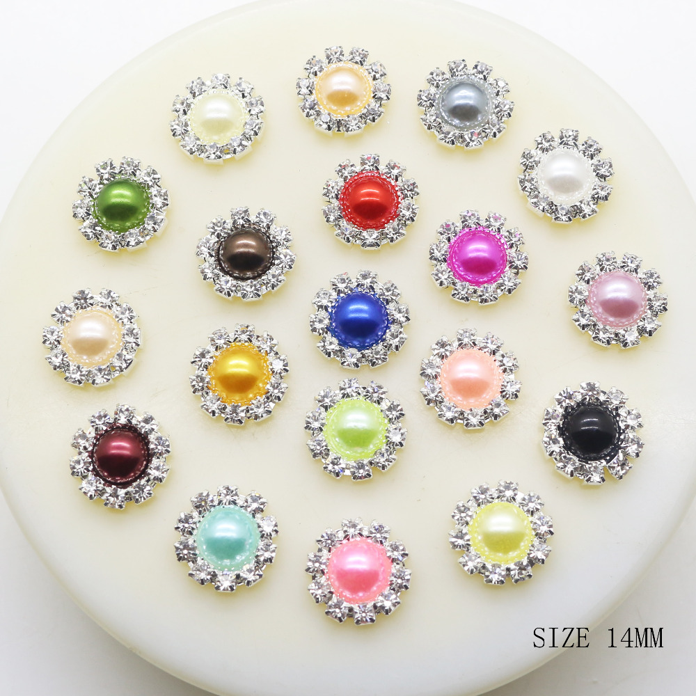 100pcs 14mm Round Pearl Metal Wedding Rhinestone Embellishments Buttons Flatback Buckle Diy Hair Accessories Wedding Decoration, Black
100pcs 14mm Round Pearl Metal Wedding Rhinestone Embellishments Buttons Flatback Buckle Diy Hair Accessories Wedding Decoration, Black