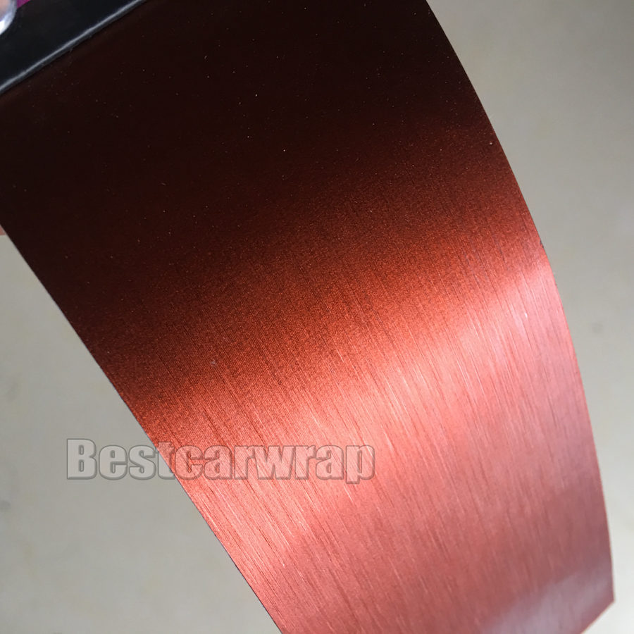 Various Colors Brushed Matt Chrome Vinyl For Car Wrapping with Air Release Film Boat / Vehicle Wraps covers foil Size 1.52x20m/Roll 5x67ft