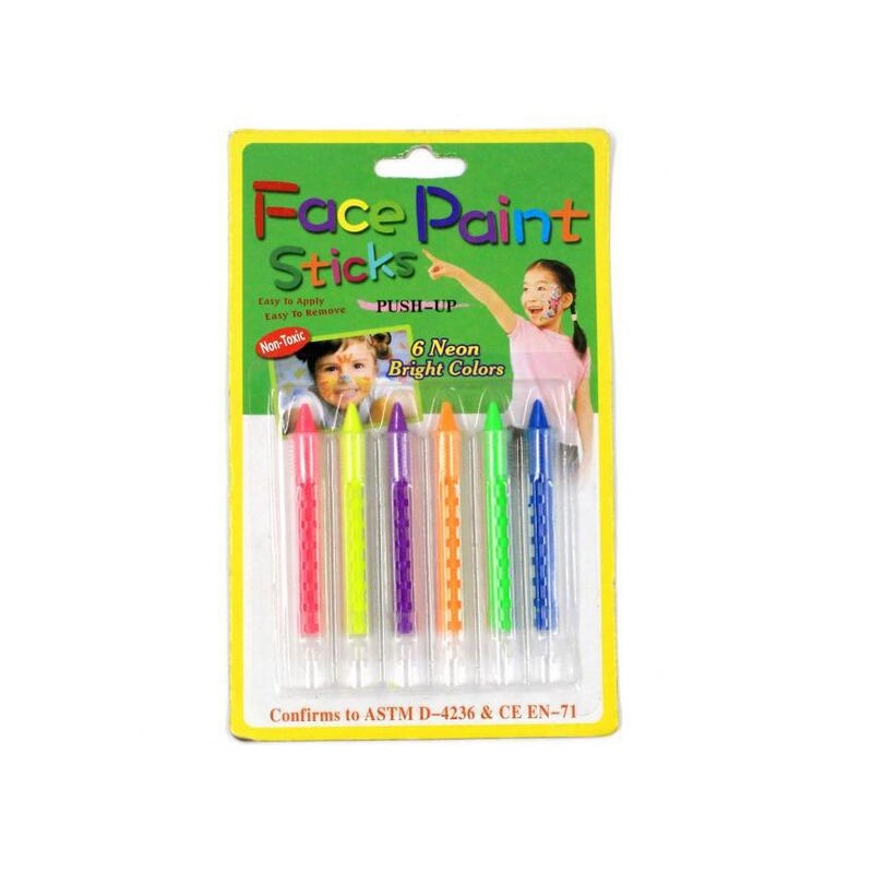 6 Colors Face Painting Crayon Pencils Splicing Structure Paint Body Paint Pen Stick For Children Party Makeup ZA2677