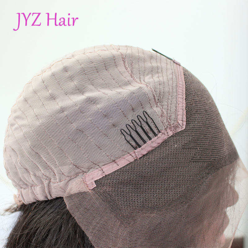 Glueless Full Lace Human Hair Wigs Kinky Curly Natural Color Peruvian Brazilian Malaysian Indian Mongolian Lace Front Wigs With Baby Hair