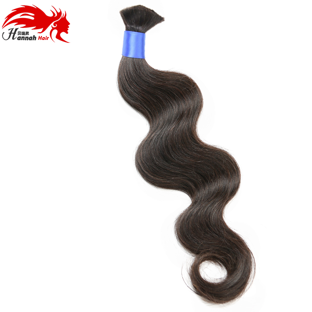 Hannah product Boho Braids Brazilian Bulk Human Hair Body Wave Bulk Hair For Braiding No Attachment 3pcs Unprocessed Human Hair