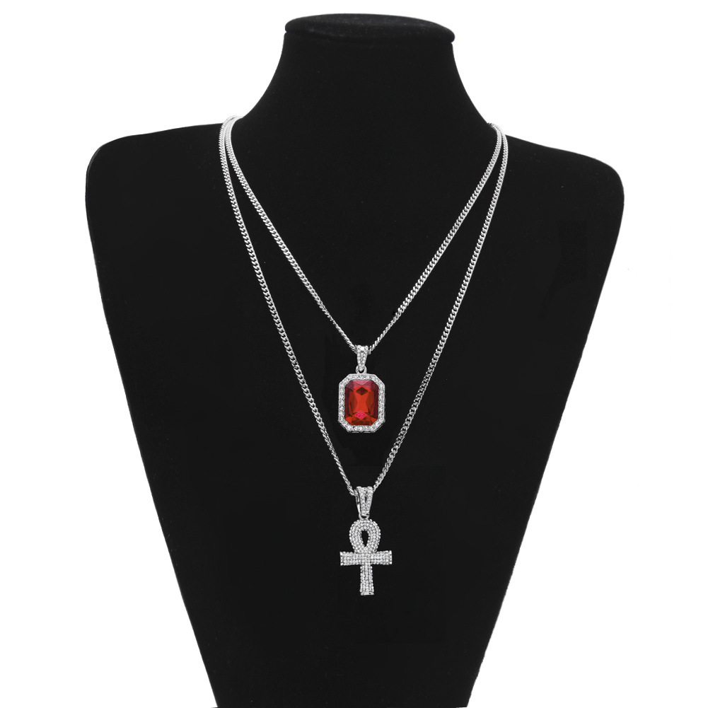 Iced out Egyptian Ankh Key of Life Necklace set Bling Cross Mini Gemstone Pendant Gold Silver chain For Mens Hip Hop Jewelry Bulk
Iced out Egyptian Ankh Key of Life Necklace set Bling Cross Mini Gemstone Pendant Gold Silver chain For Mens Hip Hop Jewelry Bulk