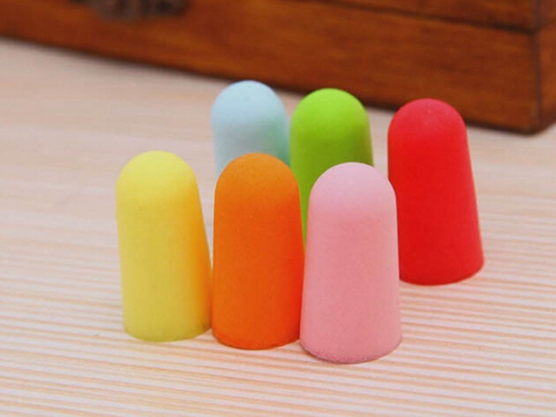 50Paris/lot Free Shipping bullet shape Foam Sponge Earplug Ear Plug Keeper Protector Travel Sleep Noise Reducer
