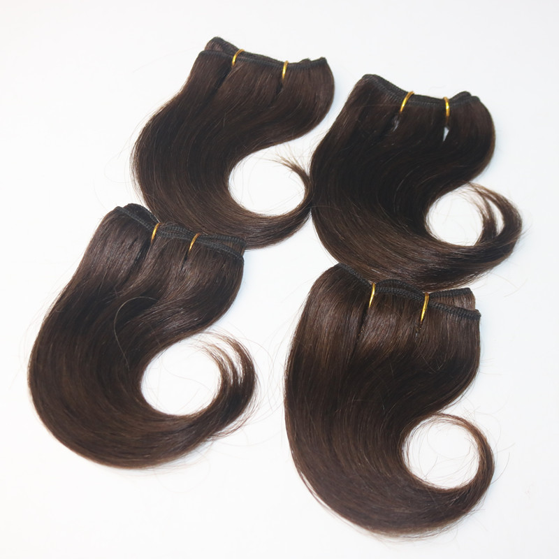 2017 Best Selling 6 Inch Body Wave Hair Brazilian Hair 4Pieces/Lot 100% Human Hair Extension