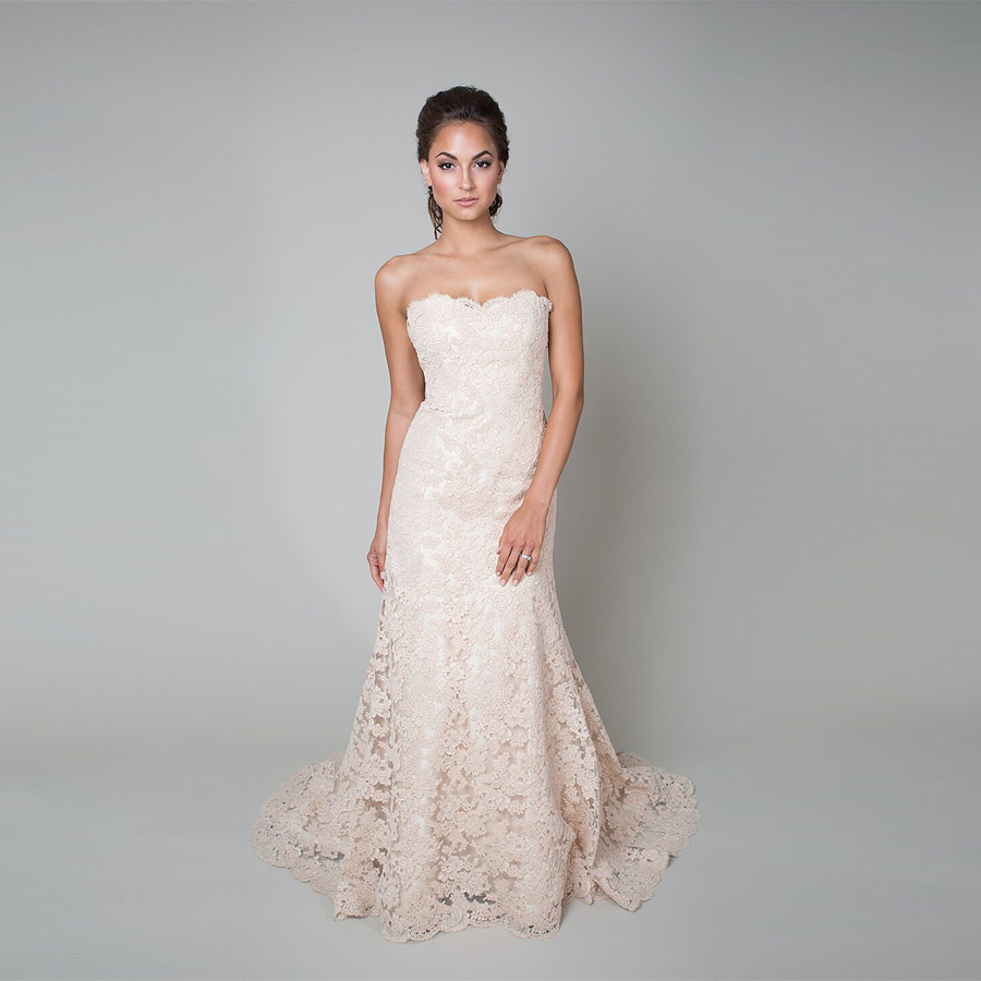 Trumpet Style Wedding Gown Blush Base With Blush Italian Alencon Lace a Sweetheart Neckline Low Back And a Chapel Train Bridal Dress, Same as image
Trumpet Style Wedding Gown Blush Base With Blush Italian Alencon Lace a Sweetheart Neckline Low Back And a Chapel Train Bridal Dress, Same as image