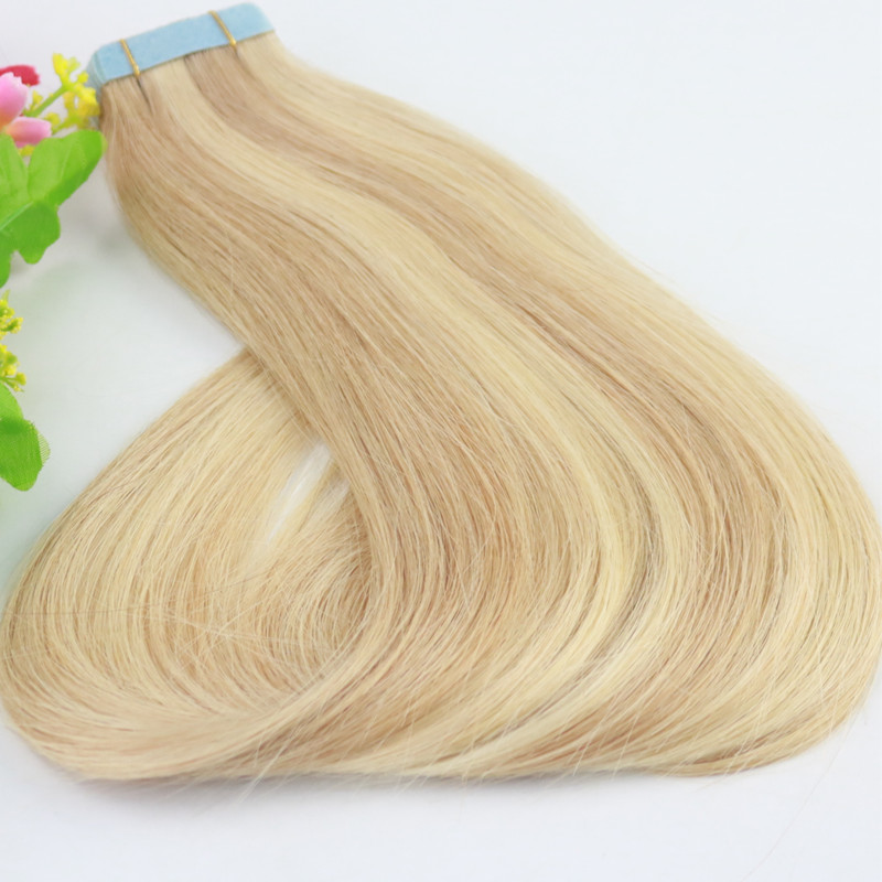 Top Grade Remy Human Hair Piano Color 16#/22# Ombre 40 pieces Seamless Tape Hair Extension