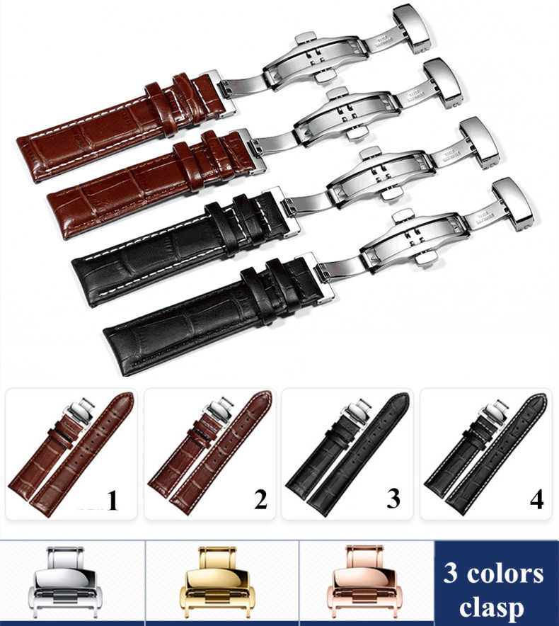 Genuine Leather Watchband Watch Band Strap for Omega Tissot Bracelet for Hamilton 12/13/14/16/17/18/19/20/22/24mm+Tool, Black;brown
Genuine Leather Watchband Watch Band Strap for Omega Tissot Bracelet for Hamilton 12/13/14/16/17/18/19/20/22/24mm+Tool, Black;brown