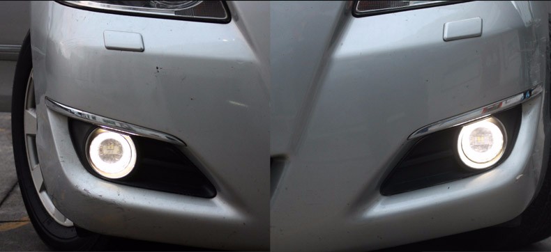 2 Pcs/set Car Front Fog Lamps DRL Turn Signal Angel Eyes Special Vision Replace original Fog Lamps Fit for Toyota Camry Yaris Wish Previa