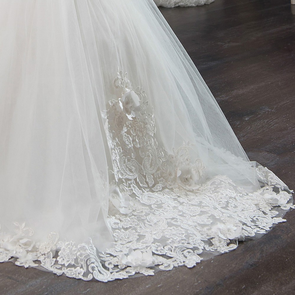 Newest Elegant Tulle First Communion Dresses for Girls Applique Princess Lace Pageant Communion Ball Gown Size customization