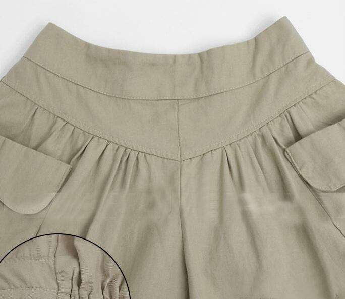 Brand newest Summer Women's Shorts large size women wide leg fat sister tight waist fashion Slim pants WS026 Womens Short
