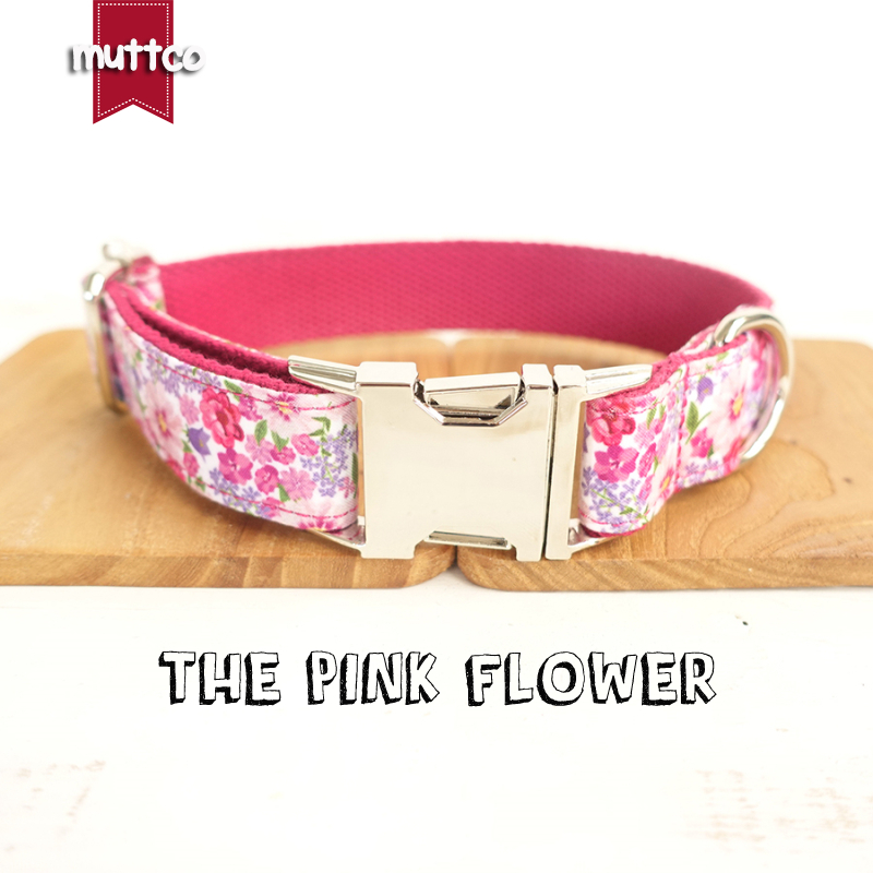 MUTTCO retailing handmade particular colorful collar THE PINK FLOWER fashionable glossy dog collars and leashes 5 sizes UDC048
MUTTCO retailing handmade particular colorful collar THE PINK FLOWER fashionable glossy dog collars and leashes 5 sizes UDC048