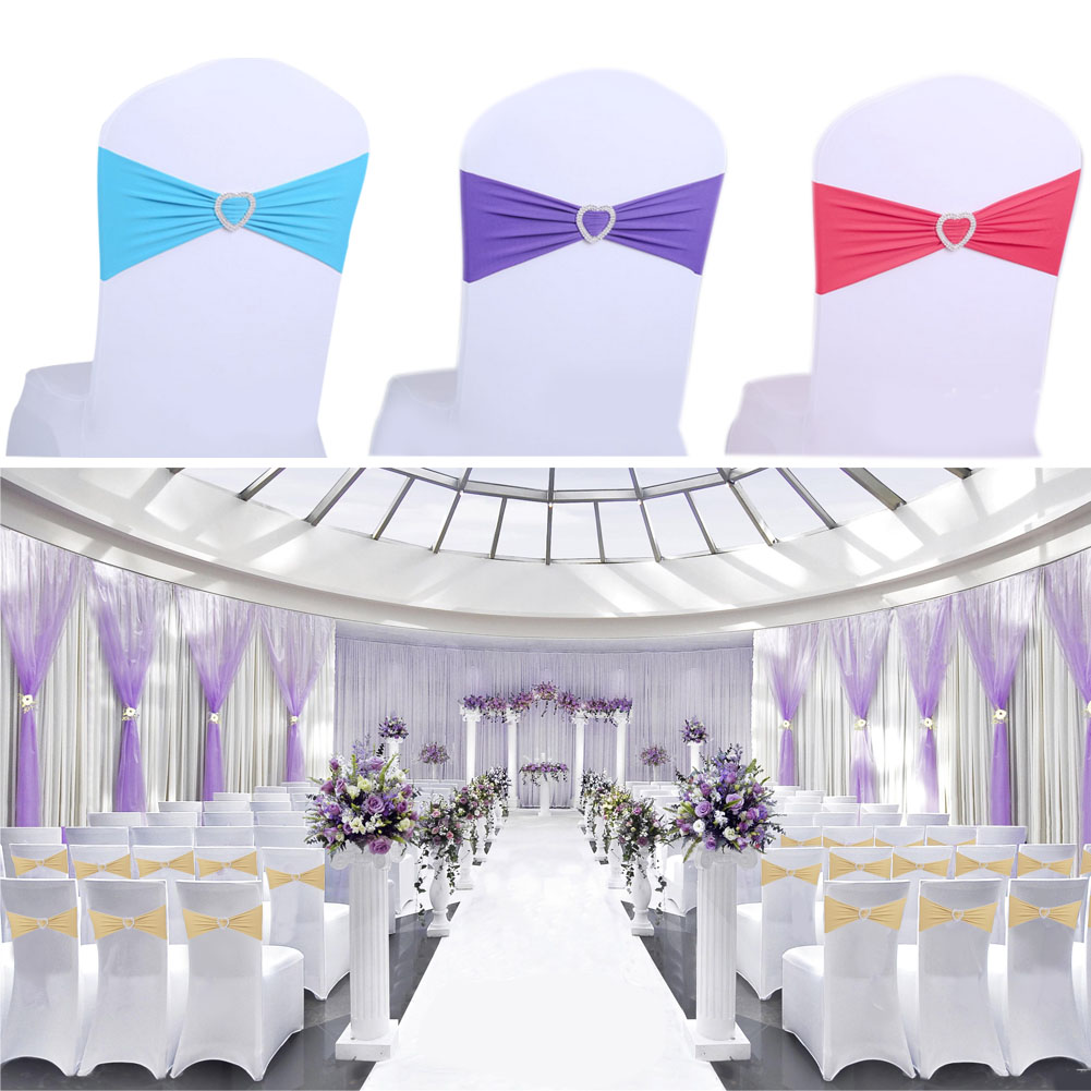 Chair Sashes Bands Wedding Spandex Stretchable Polyester Elastic Removable w Buckle for Home Hotel Banquet Decoration
Chair Sashes Bands Wedding Spandex Stretchable Polyester Elastic Removable w Buckle for Home Hotel Banquet Decoration