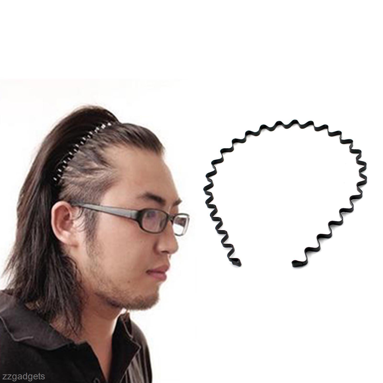 New Chic Women's Metal Sports Wave Elastic Headwear Hairband Hair Decoration #T701