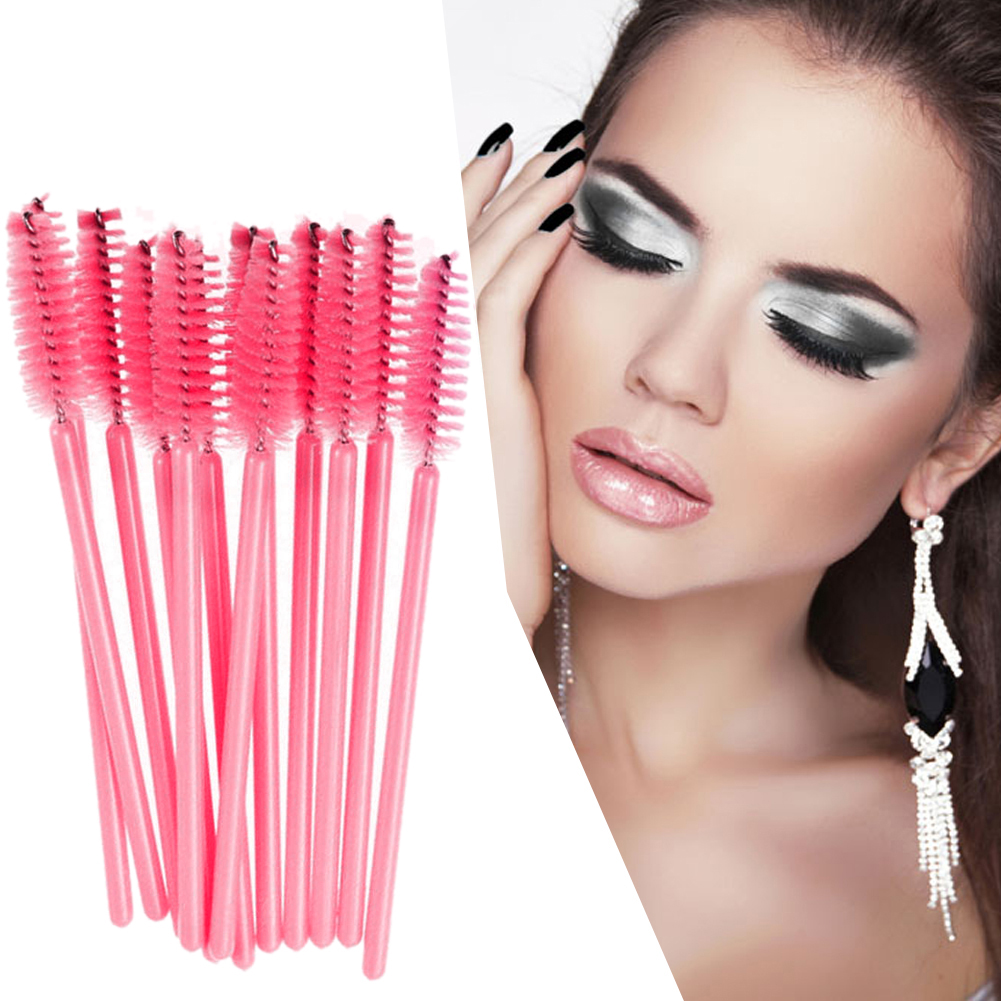 High Quality 50Pcs/Pack Disposable Eyelash Brushes Mascara Wands Applicator Wand Brushes Eyelash Comb Brushes Spoolers Makeup Tool Kit