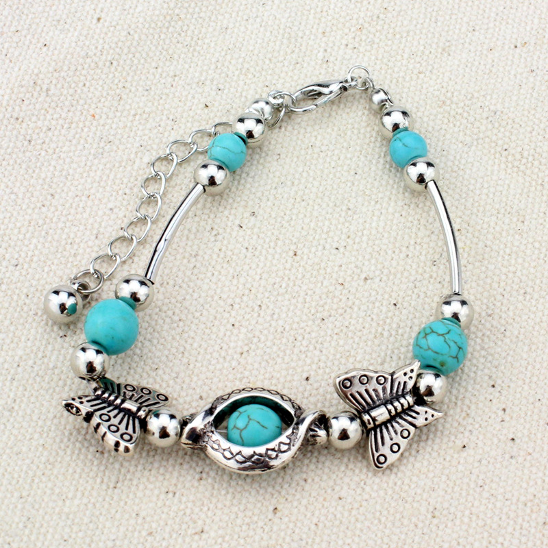 High quality Elephant turquoise hand poles anti - fatigue bracelet FB188 mix order 20 pieces a lot Charm Bracelets