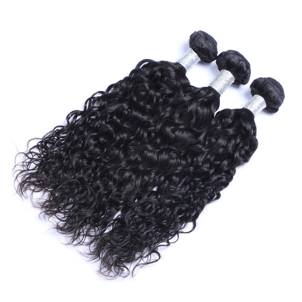Brazilian Malaysian Hair Weave Natural Wave Water Wave 100% Unprocessed Virgin Hair Bundles Brazilian Malaysian Remy Human Hair Extensions