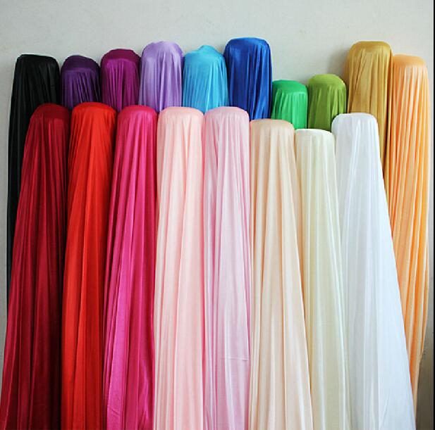 Silk fabric wedding backdrop Width 150CM/59inch Satin Fabric Decoration Solid Color Cloth/Performance Clothing Fabrics Clothing Lining WT017