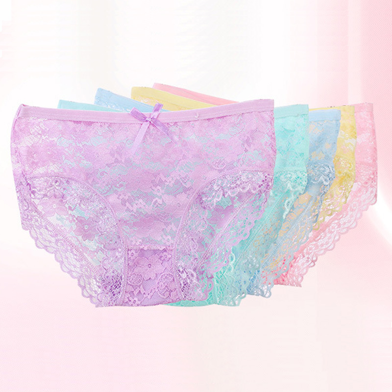 Female Transparent Underwear Sexy Lace Briefs Low waist Net Yarn Sexy Lingerie for Ladies Women Eight Colors Optional, White
Female Transparent Underwear Sexy Lace Briefs Low waist Net Yarn Sexy Lingerie for Ladies Women Eight Colors Optional, White