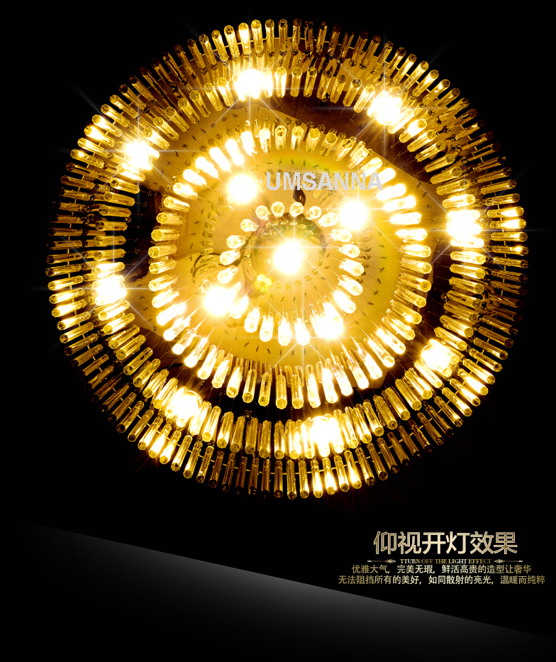 American K9 Crystal Chandeliers LED Modern Chandelier Lights Fixture Multi Circles Home Indoor Lighting Hotel Hall Lobby Parlor Crystal Drop Light
