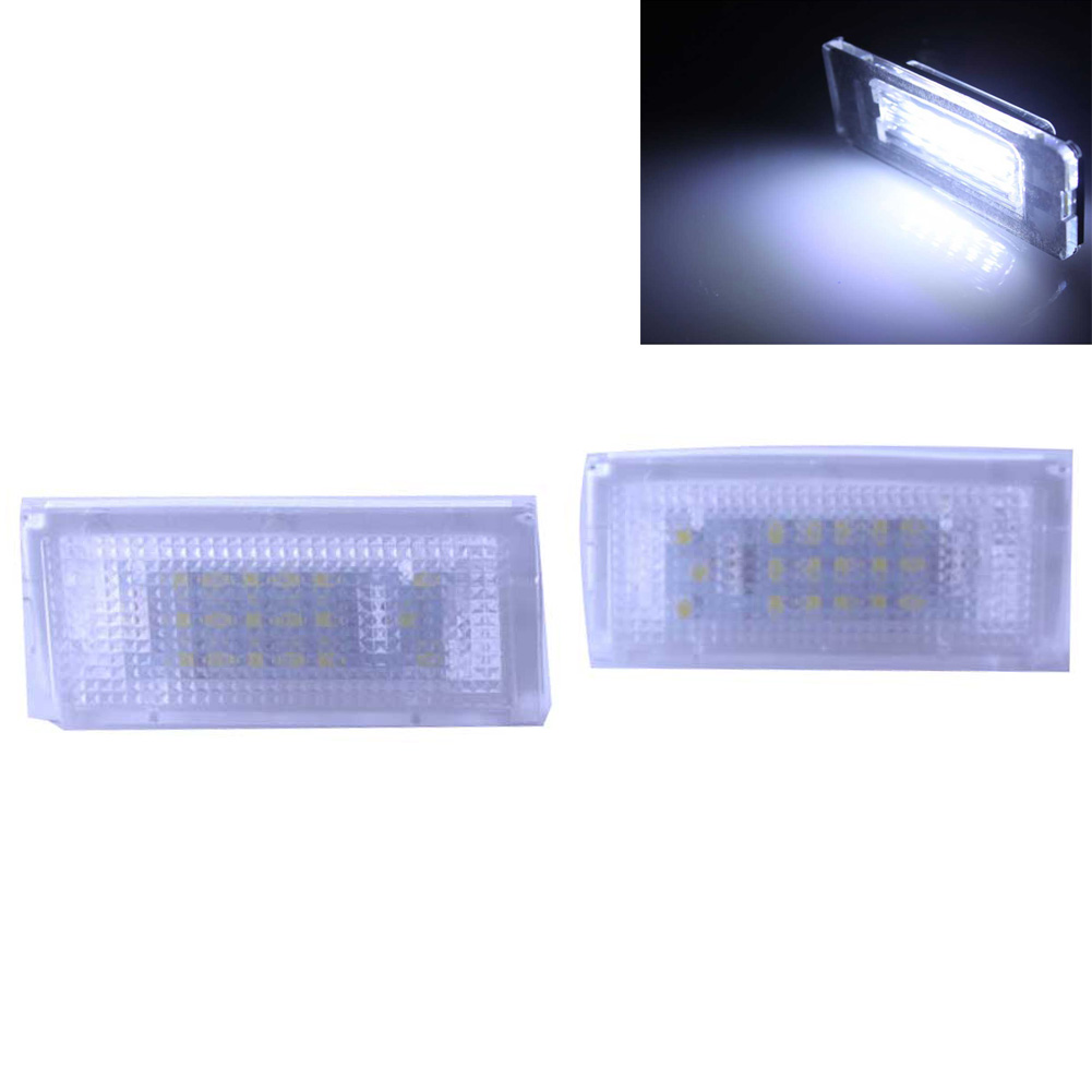 2x Haute puissance Erreur 18 SMD 3528 SMD LED Lampe de plaque d'immatriculation Lampe Pour BMW MINI COOPER R50 R52 R53