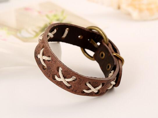 Simple leather bracelet men 's style retro leather rope bracelet leather jewelry