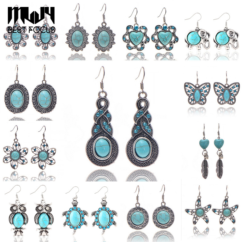 MLJY 2017 New Fashion Personalized Silver Plated Turquoise Drop Earrings for Women Brand Design Hot Sales Bijoux Jewelry 48 Pair/lot
MLJY 2017 New Fashion Personalized Silver Plated Turquoise Drop Earrings for Women Brand Design Hot Sales Bijoux Jewelry 48 Pair/lot