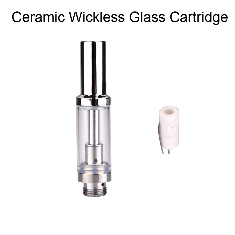 Glass atomizer Round metal tip vaporizer co2 Thick oil ceramic coil cartridge no fiber wick ceramic wickless 0.3ml 0.5ml 1ml tank
Glass atomizer Round metal tip vaporizer co2 Thick oil ceramic coil cartridge no fiber wick ceramic wickless 0.3ml 0.5ml 1ml tank