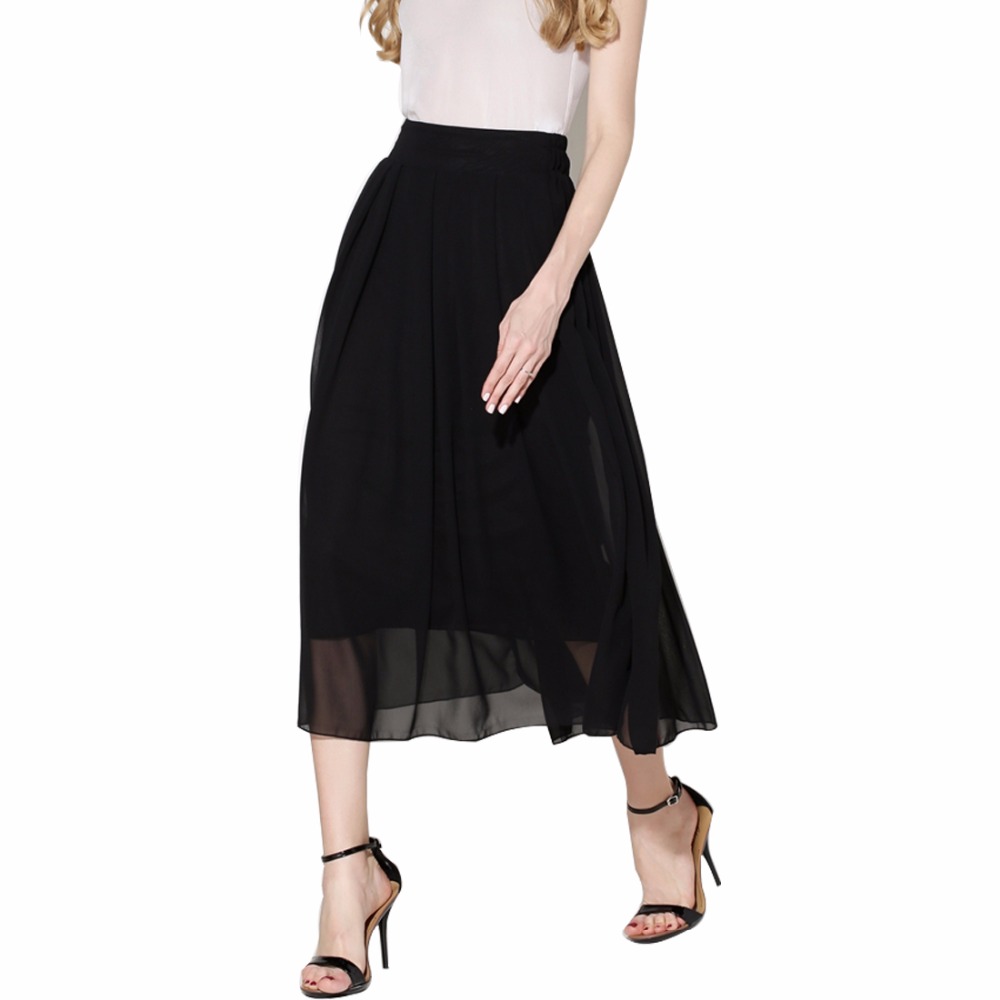 2017 summer chiffon long skirt women pleated tutu skirts womens maxi skirt saia longa white black pink blue gray faldas
2017 summer chiffon long skirt women pleated tutu skirts womens maxi skirt saia longa white black pink blue gray faldas