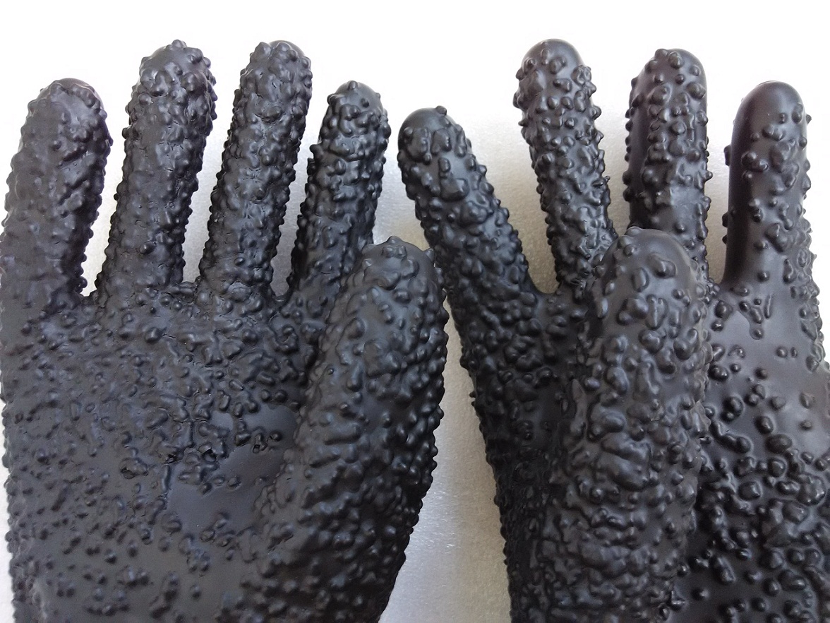 L650mm Rubber Long Gloves Sandblasting Protective for Sandblaster Cabinet