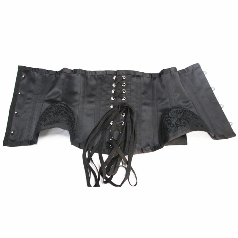 Hourglass Waist Training Corset Women Sexy 16 Steel Bones Underbust Waist Taming Corsets with Brocade Embroidery Hip Panels Waist Trainer