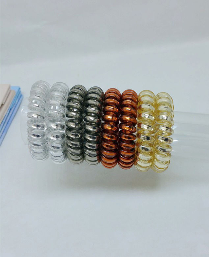 Wholesale- Lots 10 Pcs Telephone Wire Line Rope Gum Print Hair Elastic Rubber Bands Scrunchy Ponytail Holder Piece, Silver
Wholesale- Lots 10 Pcs Telephone Wire Line Rope Gum Print Hair Elastic Rubber Bands Scrunchy Ponytail Holder Piece, Silver