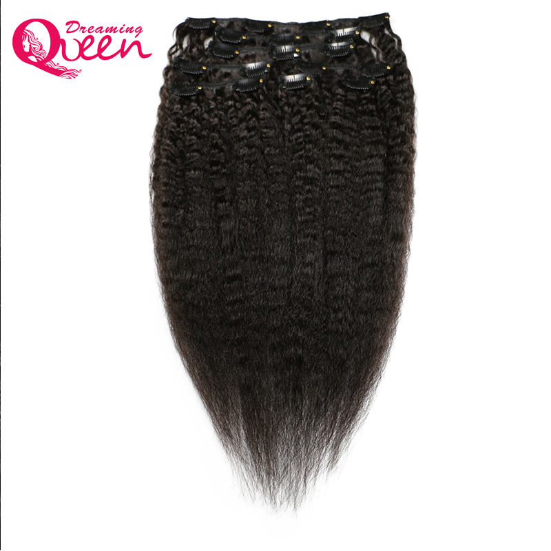 Kinky Straight Clips In Brazilian Human Hair Extensions 120g 8pcs/Set Coarse Yaki Clip Ins 100% Brazilian Virgin Human Hair, Natural color
Kinky Straight Clips In Brazilian Human Hair Extensions 120g 8pcs/Set Coarse Yaki Clip Ins 100% Brazilian Virgin Human Hair, Natural color