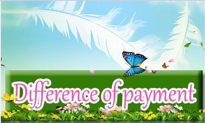Shipping Cost / Difference of payment Shipping Cost / Difference of payment