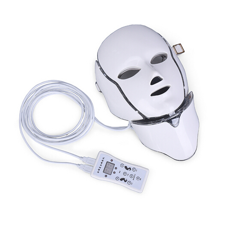 IPL light therapy Skin rejuvenation led neck mask with 7 colors for home use free shipping