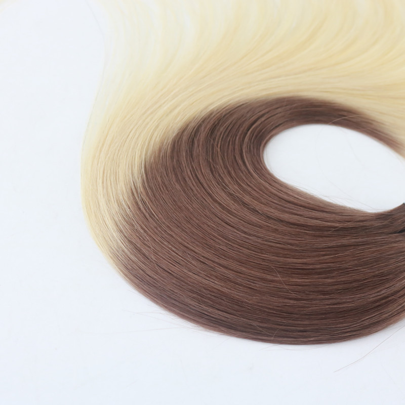 Ombre Color #4#613 Tape in Human Hair Extensions Seamless Virgin Human Hair Skin Weft Slik Straight Tape on Extension 100g Per Piece