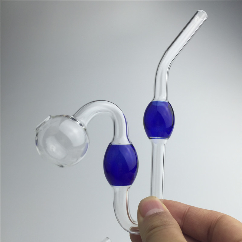 Glass Oil Burner Water Pipes Snake Glass Hand Smoking Pipes Colorful Thick Pyrex Oil Burner Bong Pipe for Smoke