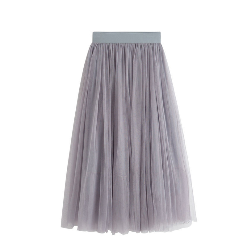 New Summer Tulle Skirts Womens Black Gray White Adult Tulle Skirt Elastic High Waist Pleated Midi Skirt
New Summer Tulle Skirts Womens Black Gray White Adult Tulle Skirt Elastic High Waist Pleated Midi Skirt