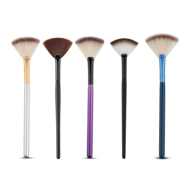 Fan-shaped Makeup Brush Portable Slim Professional Foundation Powder Makeup Brush fast shipping F20171074