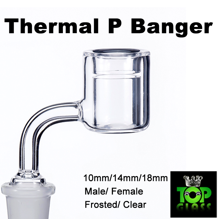 New Quartz Thermal P Banger Nail 10mm 14mm 18mm Quartz Thermal Banger Nails for Glass Water Pipes Dab Oil Rigs Glass Bongs
New Quartz Thermal P Banger Nail 10mm 14mm 18mm Quartz Thermal Banger Nails for Glass Water Pipes Dab Oil Rigs Glass Bongs