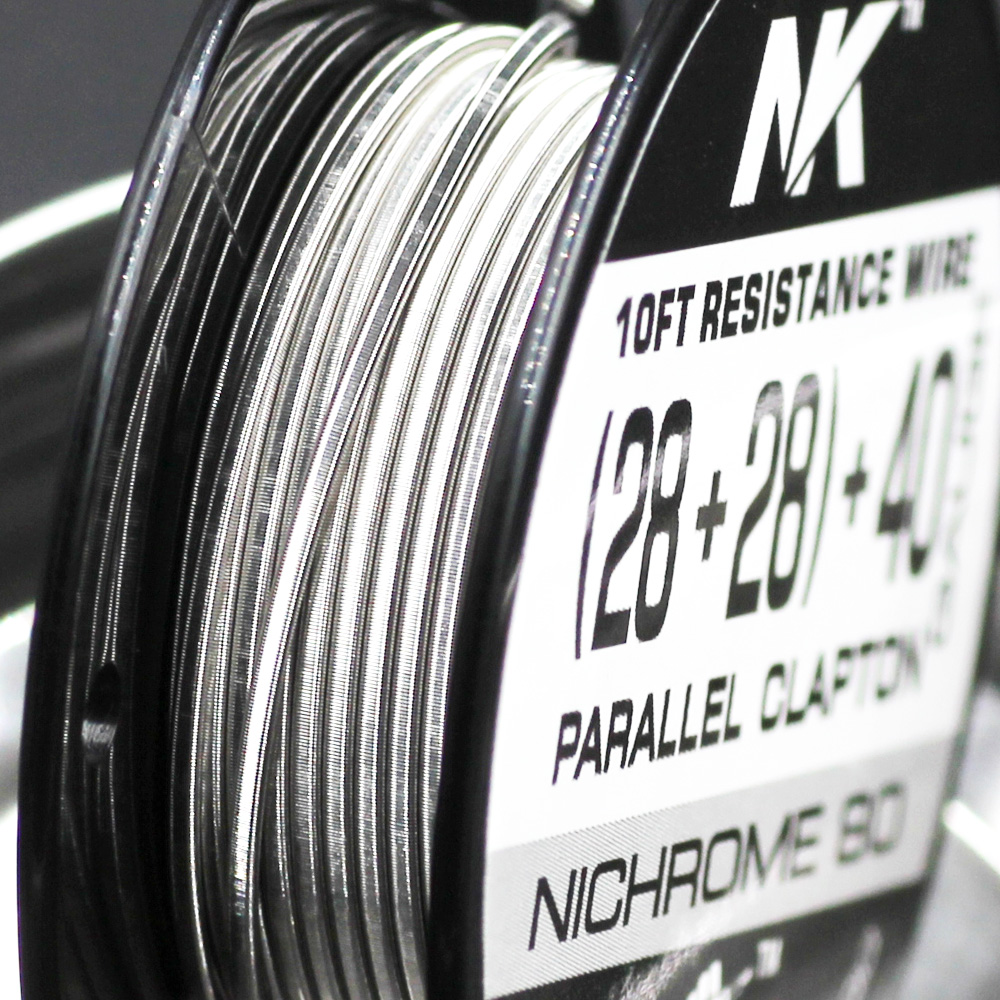 Free shipping NK premium dual fused clapton Nickel chrome 80 electric wire 28ga 40ga round wire for vape mod
Free shipping NK premium dual fused clapton Nickel chrome 80 electric wire 28ga 40ga round wire for vape mod