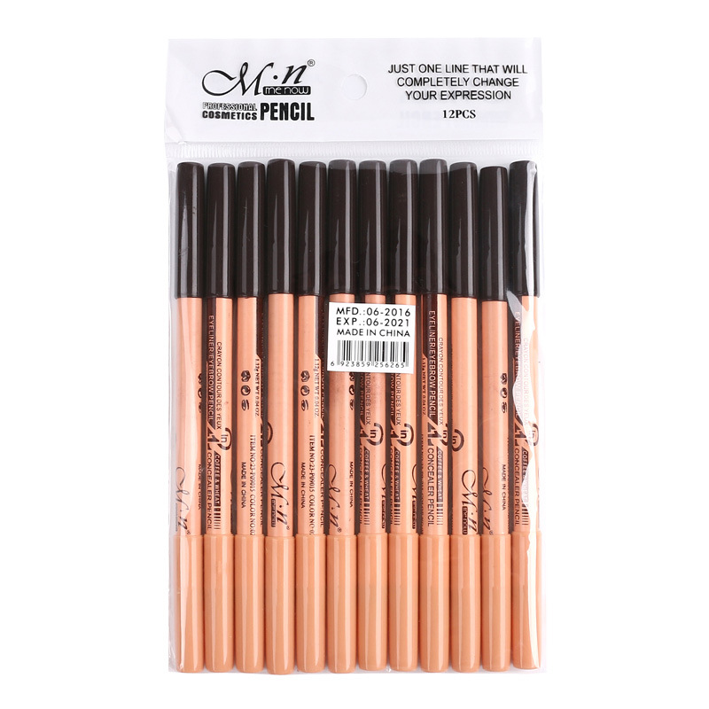 Wholesale-Maquiagem eye brow menow makeup double function eyebrow pencils & concealer pencils maquillaje 48pcs/lot