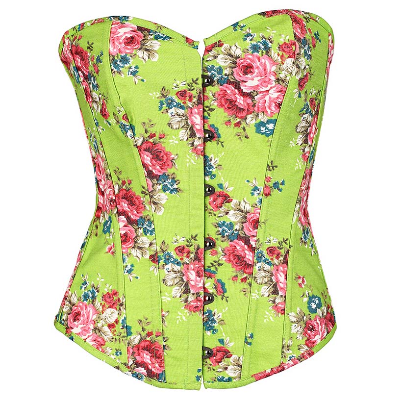 Free shipping!! Sexy Gothic Floral Fantasy Burlesque Denim Corset Women's Corset Lace Back Sexy Lingerie Pink 8910