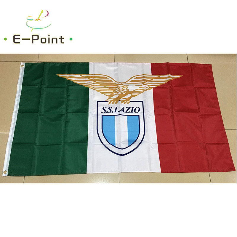Italy S.S. Lazio SpA 3*5ft (90cm*150cm) Polyester Serie A flag Banner decoration flying home & garden flag Festive gifts
Italy S.S. Lazio SpA 3*5ft (90cm*150cm) Polyester Serie A flag Banner decoration flying home & garden flag Festive gifts