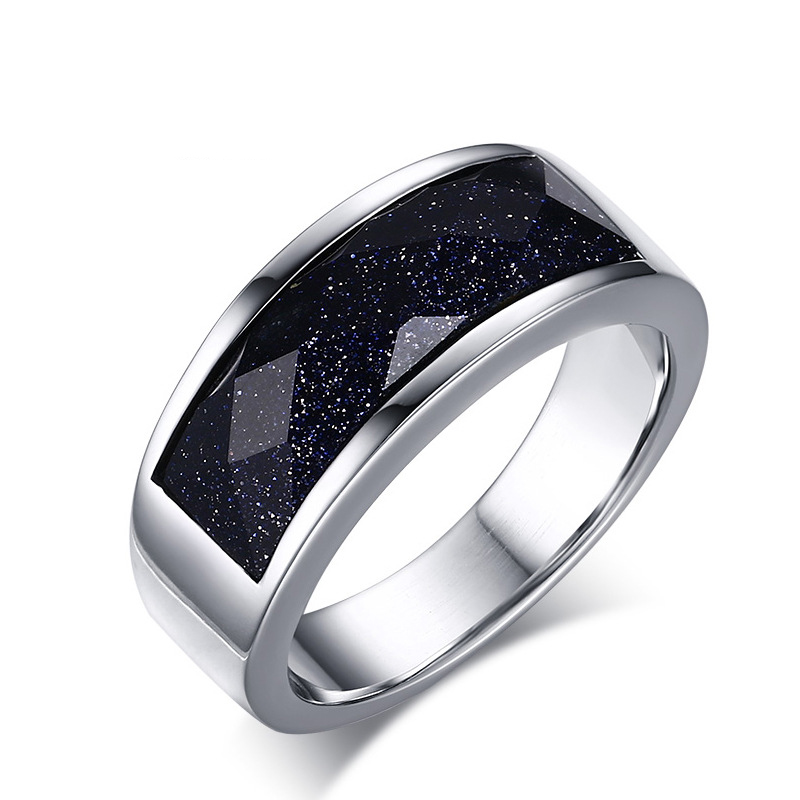 Wholesale Fashion Korea Blue Gravel Mens Jewerly Titanium Mens Rings High Quality Polished 316L Stainless Steel Rings For Men US Size 6-11
Wholesale Fashion Korea Blue Gravel Mens Jewerly Titanium Mens Rings High Quality Polished 316L Stainless Steel Rings For Men US Size 6-11