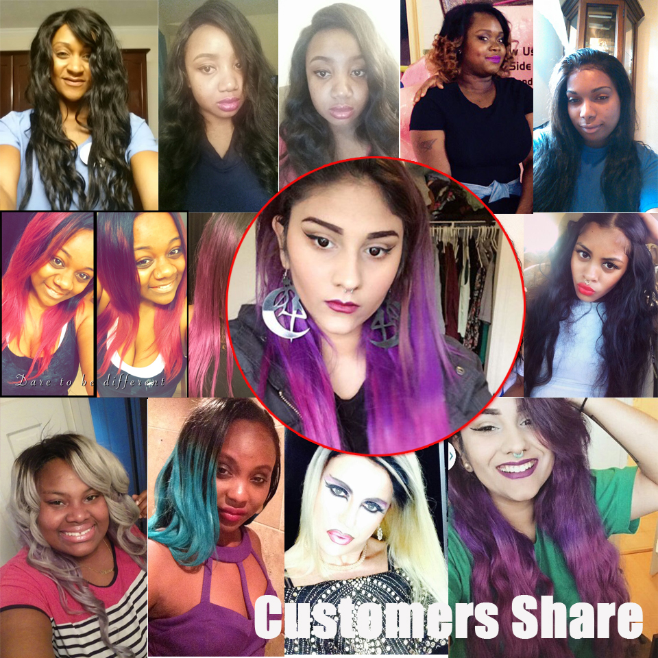 Side Bangs Brazilian Glueless Lace Wigs Human Hair Lace Front Wig With Baby Hair Bleached Knots