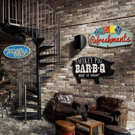 Wholesale- Retro Irregular Shade Metal Tin Signs For Bar Pub Cafe Hotel Garage Metal Art Wall Decor Sticker Poster Vintage Painting Plaque