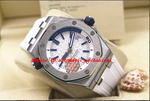 

Luxury Wristwatch Diver ST.OO.A010CA.01 White Rubber Bracelet Automatic Watch Men Watches Top Quality New Arrival