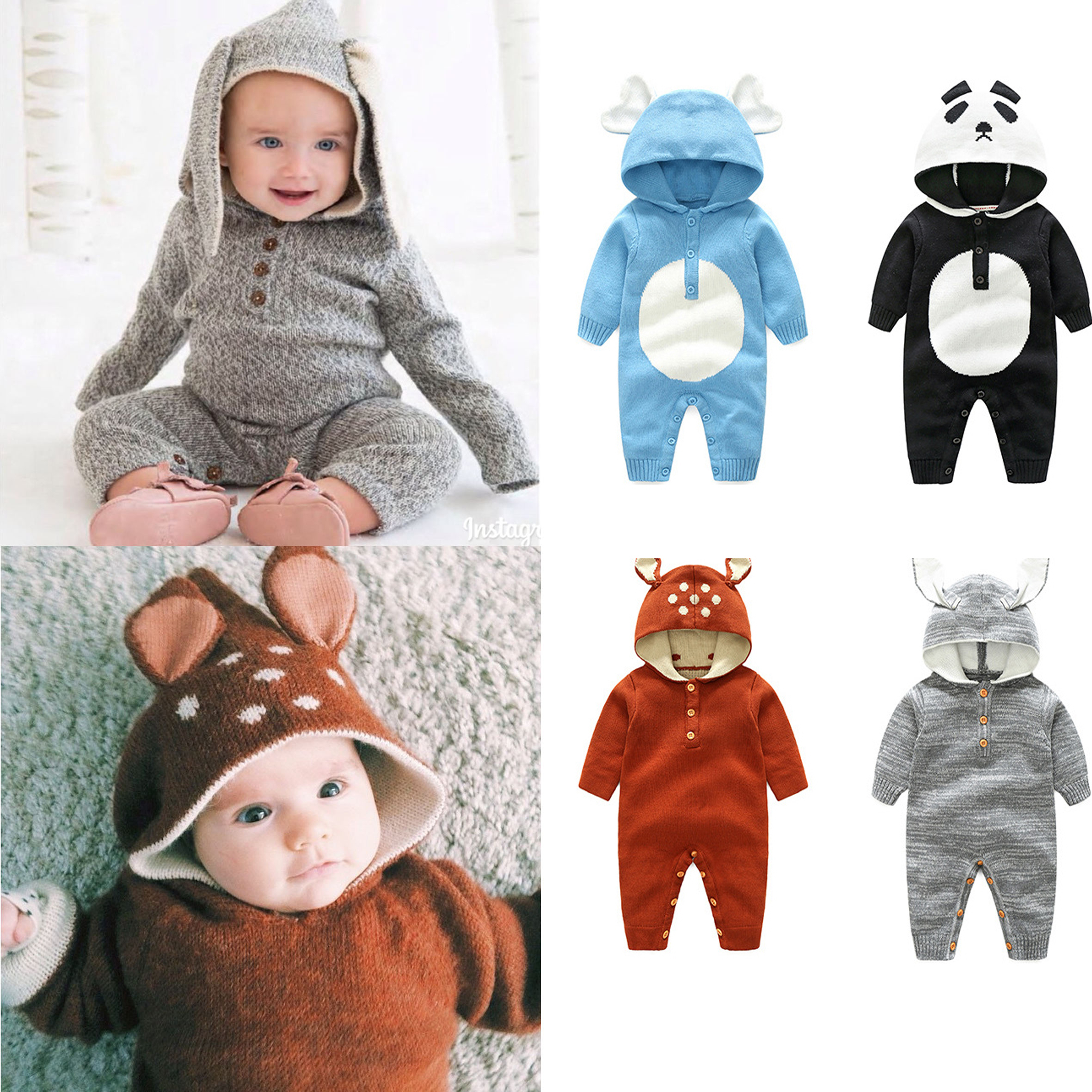 5 Style Cartoon Knitted Infant Rompers 3 Seasons Long Sleeve Jumpsuit Fox Panda Hooded Toddler Cute Baby Onesies Funny 17080703, #4
5 Style Cartoon Knitted Infant Rompers 3 Seasons Long Sleeve Jumpsuit Fox Panda Hooded Toddler Cute Baby Onesies Funny 17080703, #4