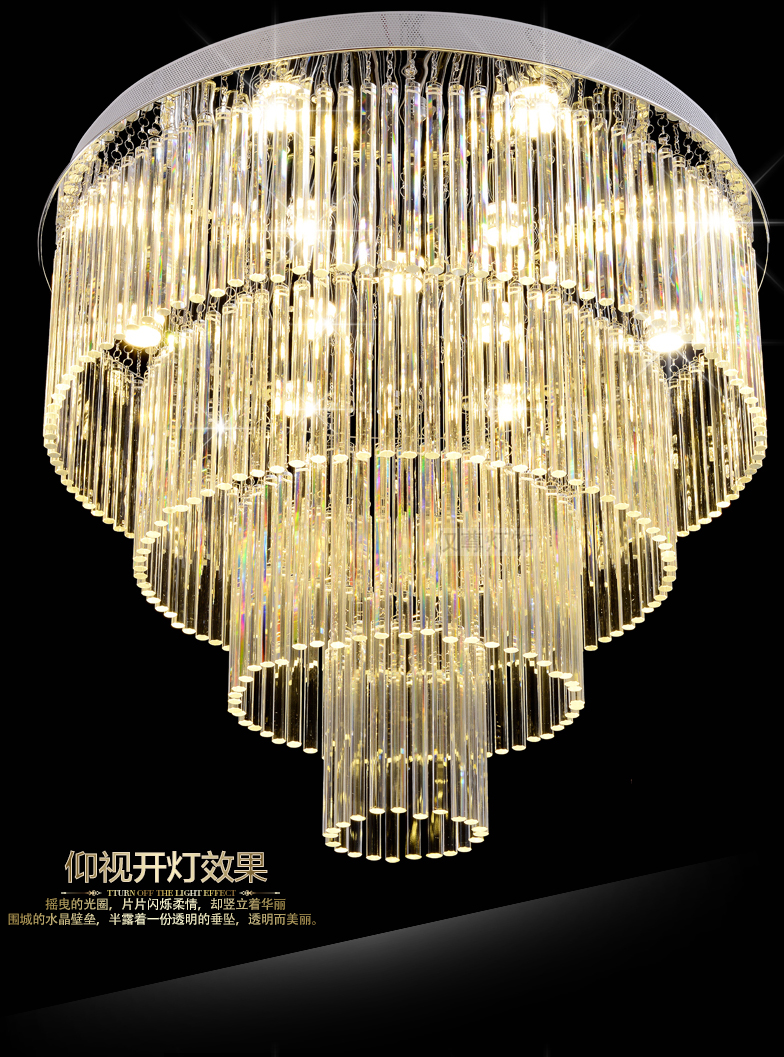 American K9 Crystal Chandeliers LED Modern Chandelier Lights Fixture Multi Circles Home Indoor Lighting Hotel Hall Lobby Parlor Crystal Drop Light